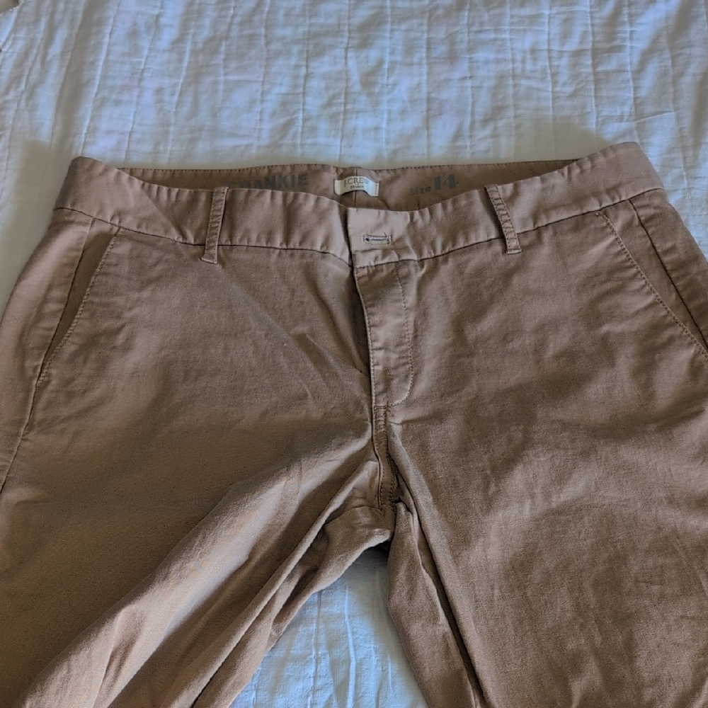 J. Crew frankie Slim Stretch Khaki Pants